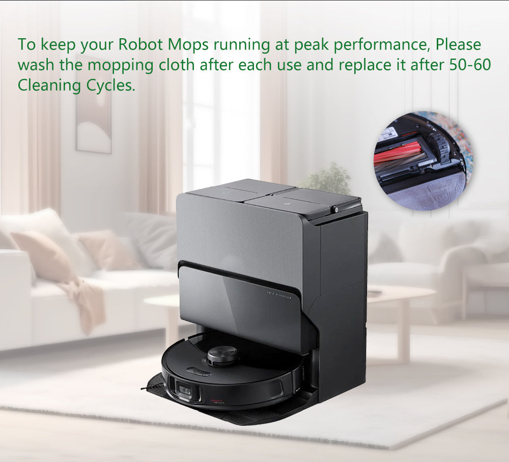 Double VibraRise 2.0 Mop Cloth (5pcs/box) for Roborock S8 MaxV Ultra