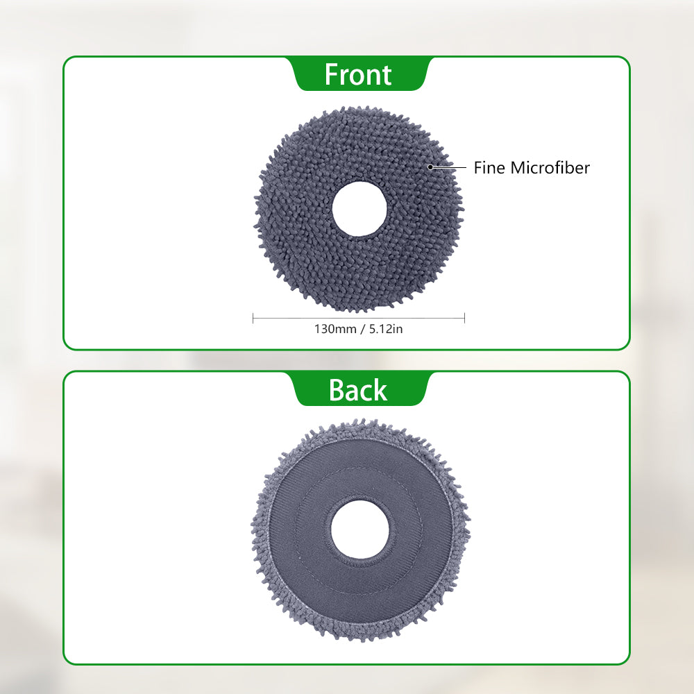 Rotating Mop Cloth (6pcs/box) for Roborock Qrevo Edge,Curv, EdgeC